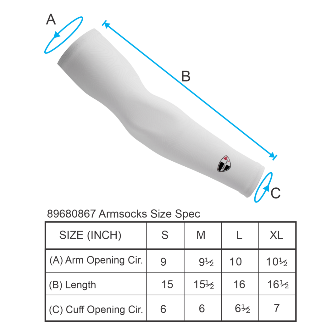 Armsock Size Spec